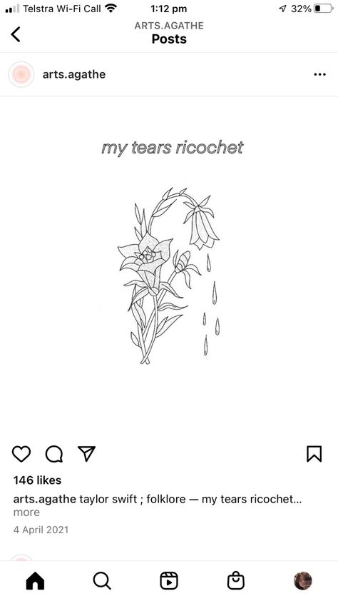 Taylor Swift Tattoo My Tears Ricochet, My Tears Ricochet Tattoo, Delicate Tatoos, Evermore Tattoo, Taylor Swift Tattoo, Love Tattoos, Tiny Tattoos, Small Tattoos, I Tattoo