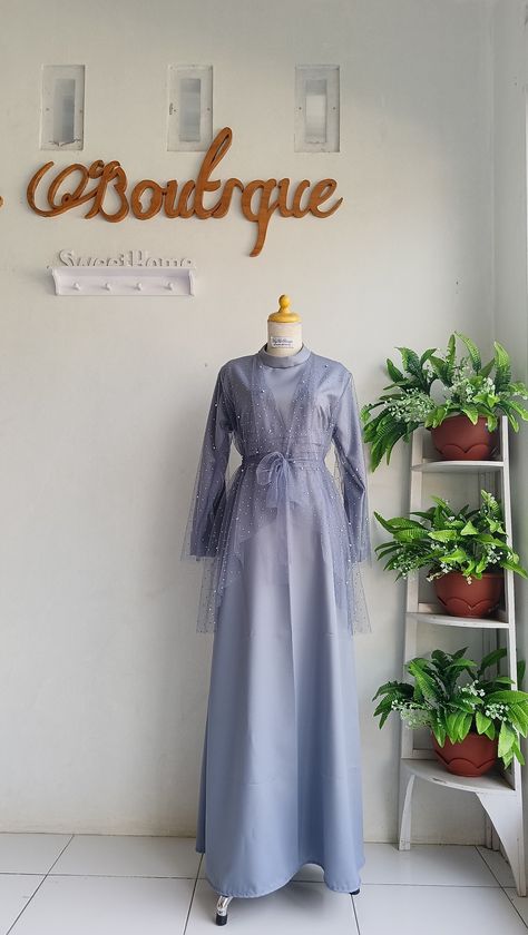 Dress Hijab Tile, Bresmaid Dresses Muslim, Outer Tile, Model Gamis, Dress Muslim, Muslim Fashion Dress, Gown Dress, Review Produk, Muslim Fashion