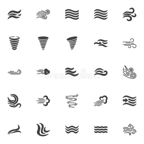 Wind blow vector icons set. Modern solid symbol collection, filled style pictogr #Sponsored , #ADVERTISEMENT, #AD, #vector, #Wind, #blow, #icons Wind Element Character Design, Wind Logo Design, Wind Symbol, Apocalypse Vibes, Path Logo, Wind Logo, Wind Tattoo, Sun Tattoo Designs, Map Symbols