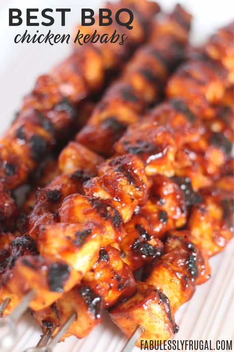 Barbecue Chicken Kabobs, Bbq Chicken Screwers, Chicken Bacon Kabobs On The Grill, Easy Chicken Skewers Grilled, Bbq Chicken Kebabs On The Grill, Bbq Chicken Kabobs In The Oven, Chicken Kabobs On The Smoker, Barbecue Chicken Skewers, Bbq Chicken Skewers In Oven