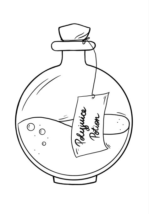 Potion bottle magic unique coloring page sketch Potion Bottles Coloring Page, Tiny Tats, Magic Party, Potion Bottles, Potion Bottle, Christmas Drawing, Instant Download Etsy, Stained Glass, Glass Art