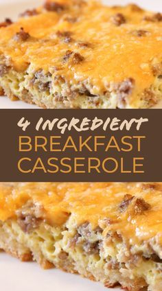 Easy Breakfast Casserole Sausage, Easy Egg Bake, Sausage Egg Casserole, Easy Breakfast Casserole Recipes, Baked Eggs Recipe, Breakfast Casserole Recipe, Best Breakfast Casserole, Overnight Breakfast Casserole, Overnight Breakfast