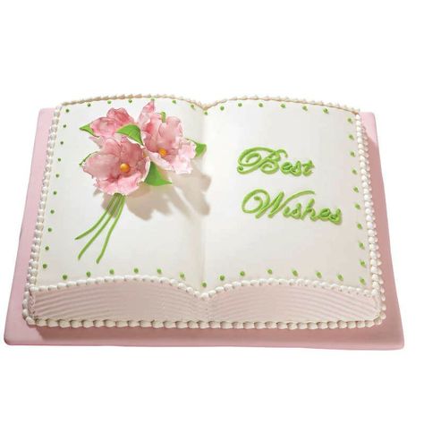 Open Book Cakes, Bible Cake, Book Cakes, Boxed Cake, Cake Mixes, Wilton Cake Decorating, Book Cake, Romantic Wedding Cake, Piping Icing