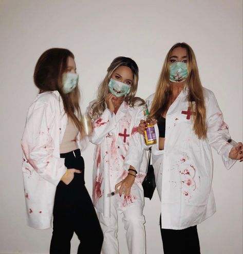 Halloween Costumes Three Friends, Halloween Costumes Three, Halloween Costume Friends, Nurse Halloween Costumes, Nurse Halloween Costume, Nurse Halloween, Nurse Costume, Halloween Costumes Friends, Halloween Nurse