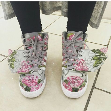 DOPE Floral Sneakers, Jeremy Scott, Too Cute, Converse Chuck Taylor High Top Sneaker, Converse High Top Sneaker, Spring Outfits, High Top Sneakers, Adidas, Sneakers