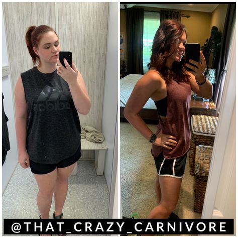 I lost 47lbs in 7 months on Carnivore 🙌🏼 Carnivore Before And After Pictures, Carnivore Before And After, Carnivore Transformation, Carnivore Diet Before And After, Carnivore Diet Before And After Women, Carnivore Lifestyle, Carnivore Meals, Carnivore Recipes, Diet Lifestyle