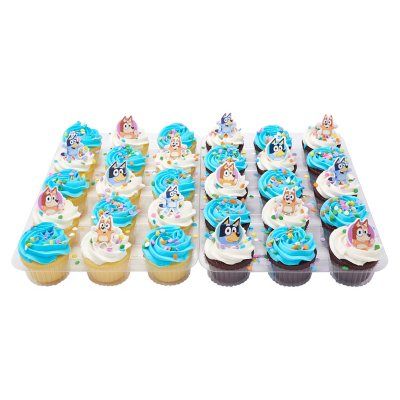 Bluey Cupcakes, 30 ct. - Sam's Club Frozen 2 Cupcakes, Bluey Cupcakes, Jurassic World Cake, Birthday Party Cupcakes, Full Sheet Cake, Half Sheet Cake, Disney Cupcakes, Succulent Cake, Cake Base