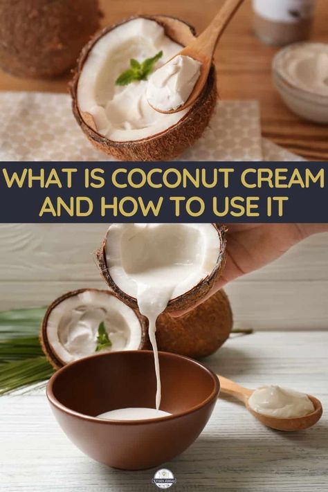 Uses For Coconut Cream, What To Do With Coconut Cream, Fresh Coconut What To Do With A, Coconut Cream Recipes Canned, Recipes Using Coconut Cream, Coconut Cream Uses, Homemade Coconut Cream, Food Filipino, Cooking With Coconut Milk