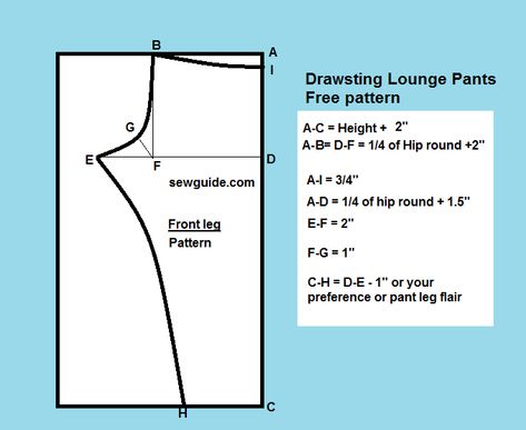 Make Sewing pattern for Drawstring lounge pants Front leg Pattern Back Leg Pattern. What do you need to make this easy pants Cording or braid for the Pajama Pants Pattern Free, Drawstring Pants Pattern, Dress Drafting, Pajama Pants Pattern, Pants Pattern Free, Men Pants Pattern, Sca Garb, Shorts Diy, Sewing Pants