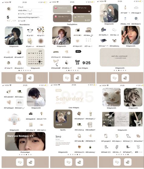 Beomgyu Iphone Layout, Beomgyu Phone Theme, Beomgyu Phone Layout, Txt Ios Layout, Txt Iphone Layout, Beomgyu Widget, Phone Craft, Phone Setup, Lockscreen Ios