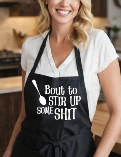 Bout to Stir up Some Shit, Black Kitchen Bib Apron Grilling BBQ Mens Womens Unisex Aprons Funny - Etsy Apron Designs Ideas, Bib Apron, Black Kitchen, Apron Designs, Black Kitchens, Apron, Grilling, Shirt Designs, Funny Memes