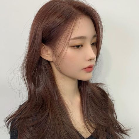 Caramel Brown Hair Dye, Pelo Ulzzang, Korean Hair Color, Girl Hair Colors, Brown Hair Dye, Hair Inspiration Color, Hair Inspo Color, Dream Hair, Korean Hairstyle