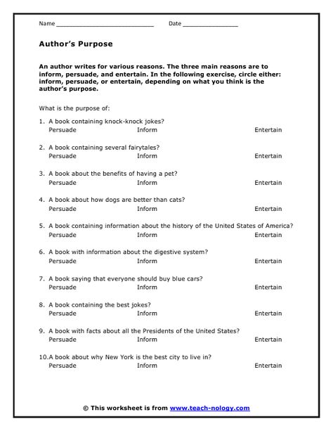 AUTHORS PURPOSE #PIE Authors Purpose Activities 2nd, Author’s Purpose, Authors Purpose Worksheet, Purpose Worksheets, Authors Purpose Pie, Author Purpose, Conditionals Grammar, Authors Purpose Anchor Chart, Authors Purpose Activities