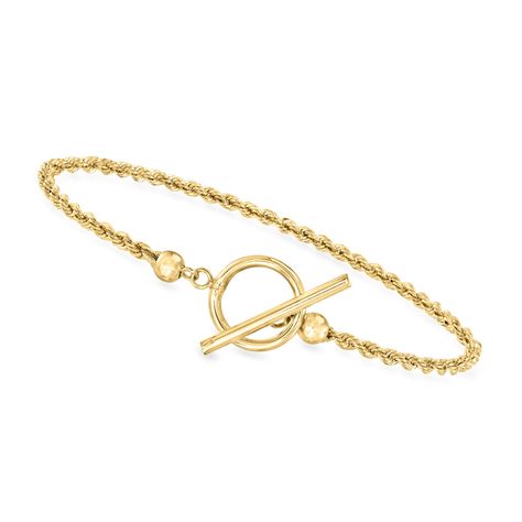 PRICES MAY VARY. GENUINE 10KT GOLD — 2mm 10kt yellow gold rope-chain toggle bracelet. Handcrafted. Polished finish. 7 in. long. 2mm wide. 1.6 grams. Toggle clasp. STRONG AND BEAUTIFUL — Crafted of durable precious metal that's stronger than 14kt and 18kt gold, our sturdy, worry-free 10kt gold pieces are waterproof, sweatproof and won't tarnish. REAL GOLD YOU LIVE IN — Canaria fine jewelry is the affordable luxury you've been looking for. Perfect for everyday wear, these 10kt gold wardrobe essent Gold Wardrobe, Europe Style, Gold Rope Chains, Classic Bracelets, Gold Bracelet For Women, Europe Fashion, Toggle Bracelet, Gold Piece, Precious Metal