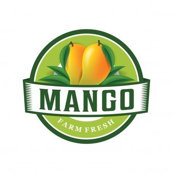 Fresh orange fruit logo | Premium Vector Mango Farm, Mango Vector, Mango Logo, Fruit Logo Design, Fresh Logo, Fruit Logo, Tropical Illustration, Juice Packaging, Fruit Vector