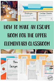 Upper Elementary Snapshots: How to Make an Escape Room for the Upper Elementary Classroom Fun Classroom Games, Virtual Team Building, Escape Room Challenge, Escape Room For Kids, Escape Room Puzzles, Montessori Elementary, Escape Room Game, Upper Elementary Resources, Resource Room