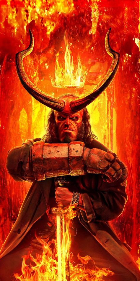 Hellboy Film, Hellboy Wallpaper, Hellboy Comic, Hellboy Movie, Hellboy Tattoo, Hellboy Art, 2019 Wallpaper, David Harbour, Mike Mignola