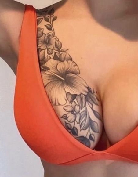 Stomach Tattoos Women, Hip Thigh Tattoos, Hip Tattoos Women, Inspiration Tattoos, Chest Tattoos For Women, Chest Piece Tattoos, Tattoos For Black Skin, Leg Tattoos Women, Pretty Tattoos For Women