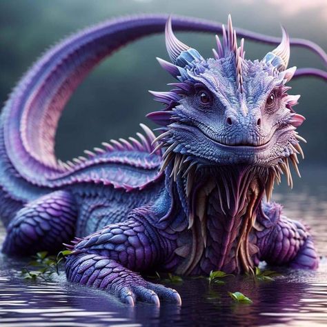 Dragon Fantasy Realistic, Mythical Water Creatures, Cool Dragon Pictures, Sleepy Dragon, Mythical Creatures Fantasy, Mythical Dragons, Dragon Artwork Fantasy, Cool Dragons, Beautiful Dragon