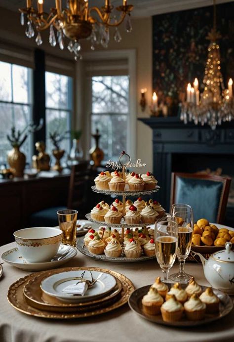 14 Christmas Tea Party Ideas to Make Your Holiday Season Unforgettable » HomeDecorFull Christmas Tea Decor, Christmas Tea Party Desserts, Christmas Afternoon Tea Ideas, Christmas Tea Party Ideas, Tea Party Christmas, Holiday Tea Party, Fancy Christmas Party, Christmas Afternoon Tea, Tea Party Desserts