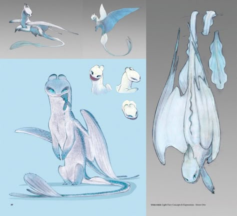 I like the light fury on her own, but not with toothless Light Fury Early Concepts, Night Fury Concept Art, Httyd Light Fury Redesign, Light Fury Concept Art, Night Fury X Light Fury, How To Train Your Dragon Light Fury, How To Train Your Dragon Concept Art, Light Fury Drawing, Lightfury Art