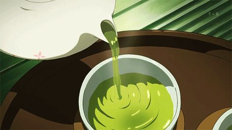 Green tea Tea Gif, Lofi Chill, Banner Gif, Anime Gifs, Anime Gifts, Aesthetic Gif, Fan Fiction, Food Illustrations, Green Aesthetic