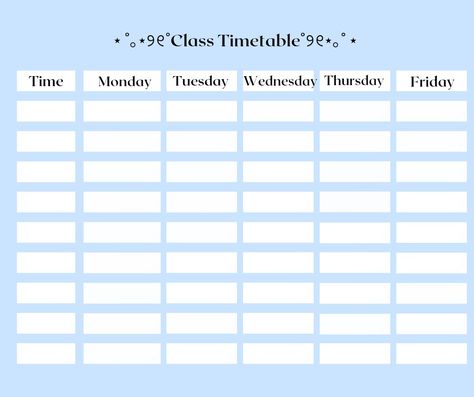 Timetable Design Aesthetic, Time Table Aesthetic, Aesthetic Timetable Printable, Aesthetic School Timetable, School Time Table Template, Timetable Template Aesthetic, School Timetable Design Aesthetic, School Timetable Design, School Timetable Printable