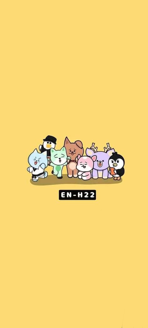 K Pop Wallpaper That Dont Scream Kpop Enhypen, Enhypen Cartoon, Iphone Wallpaper Cat, Enhypen Wallpaper, Wallpaper Cat, Animal Wallpaper, Kpop Wallpaper, Cartoon Animals, Cake Ideas