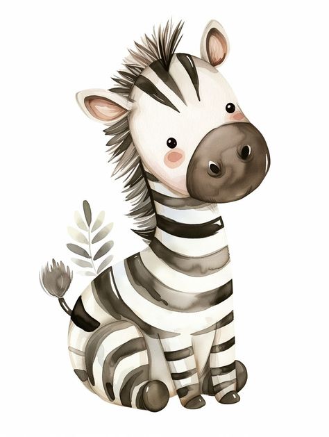 Cute watercolor clipart Zebra Find & Download Free Graphic Resources for Watercolor Clip Art. 100000+ Vectors, Stock Photos & PSD files. ✓ Free for commercial use ✓ High Quality ... Baby Zebra Drawing, Safari Baby Shower Boy, Zebra Illustration, Safari Baby Animals, Baby Animal Drawings, Tema Disney, Cute Watercolor, Baby Themes, Safari Baby