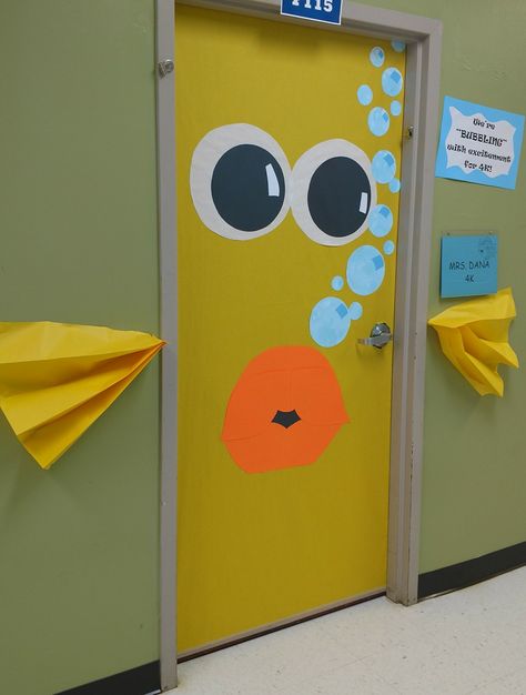 Fish Door.  4K. Fall 2017 Fish Door Decorations Classroom, Ocean Preschool, Driftwood Garden, Preschool Door, Scuba Vbs, Alphabet Crafts Preschool, Classroom Doors, Giant Fish, Preschool Units