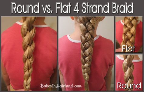 Flat 4 Strand Braid (2) Gorgeous Updos, 4 Strand Braid, 80s Hairstyles, Braid Tutorials, Four Strand Braids, 4 Strand Braids, How To Braid, Strand Braid, Cool Braids