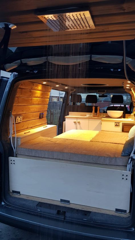 T5 Conversion, T6 Camper Interior Ideas, T5 Interior Ideas Vw Camper, Vw T6 Conversion, Cosy Campervan Interior, Vw Camper Bus, T6 Camper Interior, Transporter Van Conversion, Vw T5 Conversion