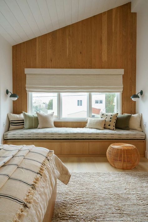 Photo 64 of 69 in Venice Residence by Katie Betyar - Dwell Venice Photography, Light Hardwood, Light Hardwood Floors, Bedroom Studio, Primary Bedroom, Dining Nook, Eclectic Interior, Wall Lighting, Dream Decor