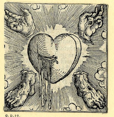 Woodcut Tattoo, Woodcut Art, Esoteric Art, Engraving Illustration, Heart Illustration, Woodcuts Prints, Heart Drawing, Occult Art, Ipad App