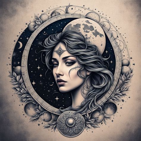 "Stardust Dreams: Face and Moon in Harmony" A captivating tattoo blending the elegance of a split face with the beauty of cosmic elements, evoking the dreamlike balance between humanity and the universe. Hashtags: #StardustDreams #CelestialTattoo #SurrealDesign #BlackWhiteInk#TattooDesign #tattoos #tattooart #tattooing #tattooideas #tattoodesign #tattooartist #tattooart #tattooinspiration Stardust Tattoo, Celestial Tattoo, Stardust, Tattoos And Piercings, The Universe, Tattoo Artists, Surrealism, Blending, Tatting