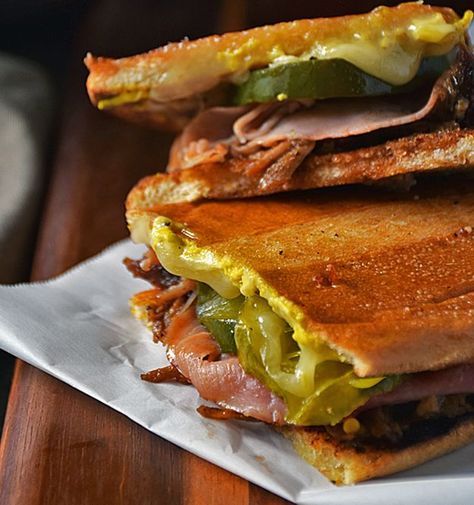 9 Cuban Bread Recipes Packed With Authentic Flavors | http://homemaderecipes.com/cuban-bread-recipes/ Pan Cubano, Braised Pulled Pork, Leftover Pork Recipes, Homemade Pulled Pork, Sandwich Cubano, Pulled Pork Leftover Recipes, Pulled Pork Enchiladas, Leftover Pulled Pork, Cubano Sandwich