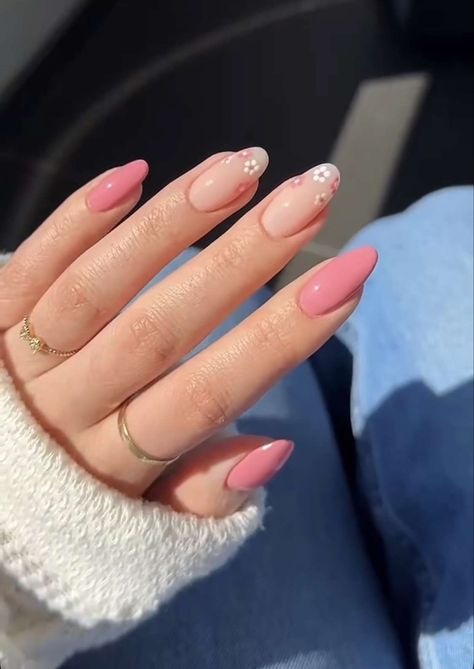 Light Pink Nails With Flowers, Short Gel Nails, Simple Gel Nails, Casual Nails, Blush Nails, Soft Nails, Pink Acrylic Nails, Short Acrylic Nails, Best Acrylic Nails