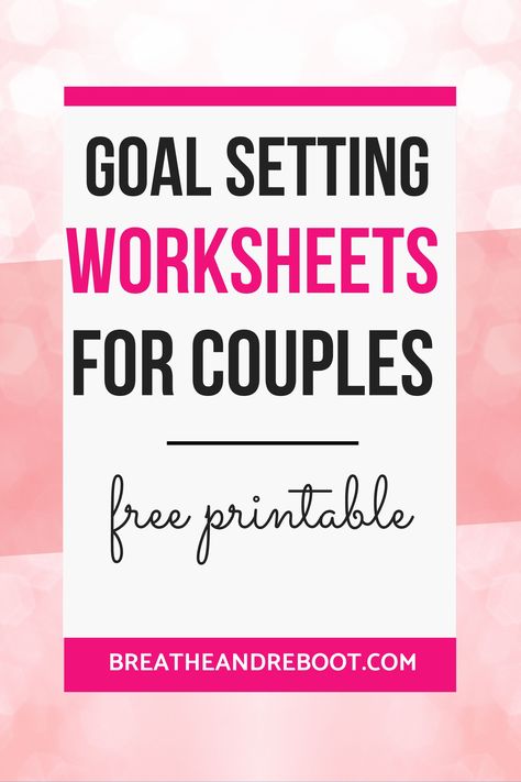 Tips for setting goals with your spouse and a FREE goal planner for couples. Work together to plan life goals for the future, strengthen your marriage and create you best life.#goalplanning #goals #marriage Marriage Group Activities, Couple Planner Ideas, Couple Goal Sheet, Goal Setting For Families, Couples Monthly Check In, Planning For Future, Couples Yearly Planning, New Year Couple Goal Planning, New Years Couple Goals