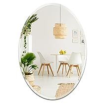 Asymmetrical Mirrors, Abstract Mirror, Oval Mirror Bathroom, Irregular Mirror, Unique Mirrors, Abstract Shape, Oval Wall Mirror, Mirror Wall Bathroom, Wall Anchors