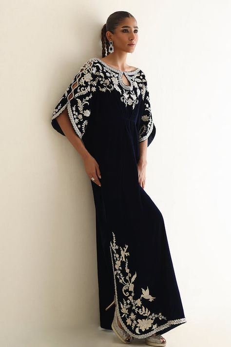 Get your last minute outfit fix with our Luxurious Ready to Deliver range - Delivered to your door step as fast as within One Week! Kaftan Designs, Velvet Dress Designs, Elegant Outfit Classy, Iranian Women Fashion, Desi Fashion Casual, Professional Tips, Woman Suit Fashion, Designer Party Wear Dresses, Fashionista Clothes