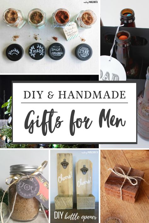 29 DIY Gifts for Men - Busy Being Jennifer Manly Diy Gifts, Special Handmade Gifts For Him, Earthy Gifts For Him, Best Homemade Gifts For Men, Fun Gifts For Men Christmas, Diy Gifts Useful, Homemade Gift Ideas For Husband, Home Made Gift For Boyfriend, Homemade Gift For Man