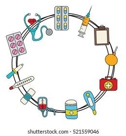 Health Drawing, Medicine Design, Cartoon Frame, Social Health, Doodle Vector, Draw Doodle, Health Insurance Coverage, Social Determinants Of Health, Frame Border