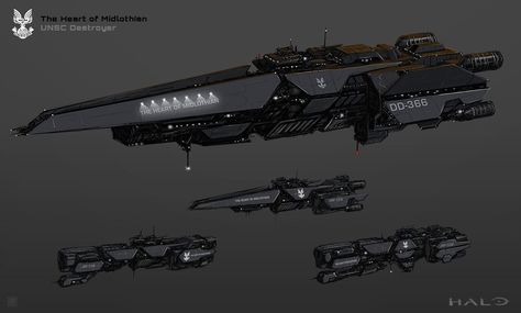 Space Destroyer Ships, Sci Fi Warship Concept Art, Halo Ships Spaceships, Concept Art Spaceship, Capital Ship Concept Art Sci Fi, Sci Fi Transport Ship, Space Fleet Concept Art, Nasapunk Spaceship, Stealth Spaceship