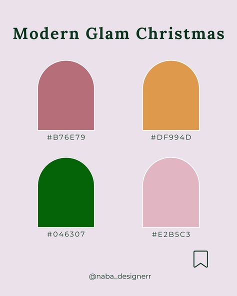 Infuse your designs with festive magic! 🎄✨ Explore this Christmas-inspired color palette, perfect for creating cozy, cheerful, and creative designs. Follow me for more design ideas, and let’s craft something memorable together! #ChristmasColors #ColorPalette #GraphicDesign #DesignInspo #FestiveDesign #HolidayDesign #CreativeColors #ChristmasMood #DesignCommunity #InspirationForDesigners #ColorTheory #HolidayCreativity #DesignTips #WinterDesign #CozyColors #CreativeMarket #UIUXDesign #Brandin... Festive Color Palette, Christmas Color Palette, Winter Color Palette, Glam Christmas, Christmas Color, Design Hack, Winter Design, Winter Color, Christmas Mood