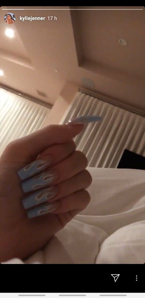 Blue Fire Nails, Nails Fire, Jenner Nails, Kylie Nails, Kylie Jenner Nails, S Nails, Pointed Nails, Rose Gold Nails, Christmas Nails Acrylic