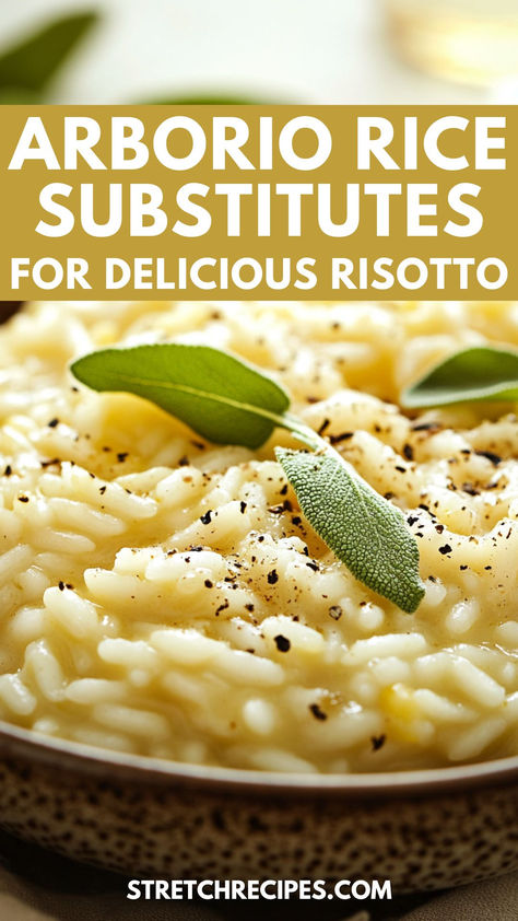 Don't let a lack of Arborio rice keep you from making risotto! Explore our blog to find delicious alternatives like Carnaroli and Vialone Nano rice, complete with ingredients and step-by-step instructions. Save this now and click through for more tips! Arborio Rice Recipes, Hawaiian Rice, Caribbean Rice, Best Rice Recipe, Rice Substitute, Mexican Rice Easy, How To Make Risotto, Asian Rice, Healthy Rice