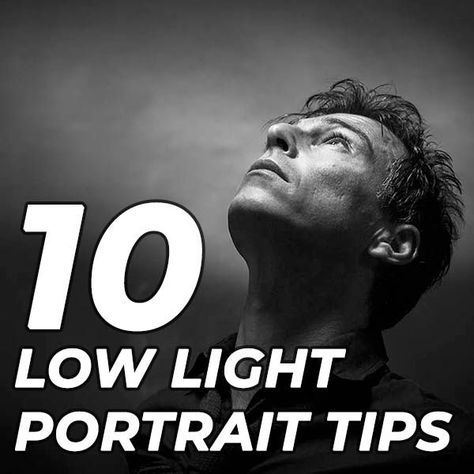 10 Tips for Low Light Portraits Double Portrait Photography, Low Light Studio Photography, Low Key Photography Portraits, Low Light Photography Portraits, Low Light Photography Ideas, Dark Photography Portrait, High Key Lighting Photography, Photos In The Dark, Low Key Photo