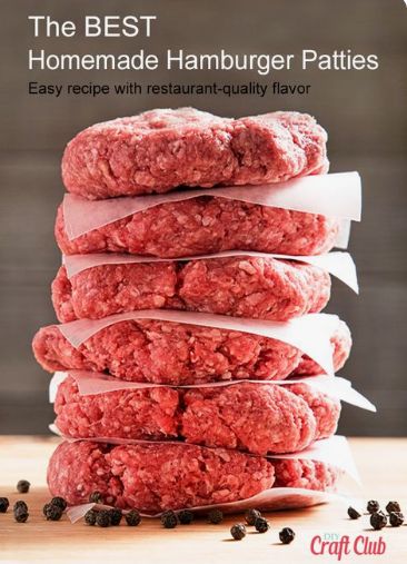 Hamburger Homemade Patties, Homemade Patties Hamburgers, Homemade Burgers Patties Easy, Ground Beef Burger Patties, Juicy Homemade Hamburgers, Burger Patty Recipe Beef Easy, Homemade Beef Patties, Tasty Hamburger Patties, Good Hamburger Patties