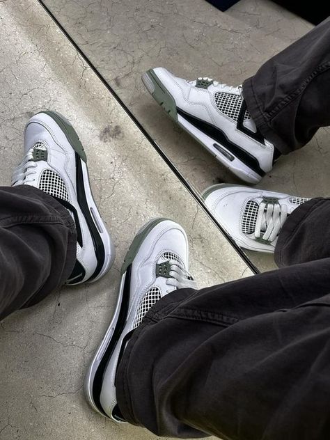 Credit:  abby ranft Retro 4 Outfits, Retro 4 Outfit, Jordan 4s Outfit Women, Jordan 4 Seafoam, Jordan 4s Outfit, Jordan 4 Outfits, Air Jordan 4 Outfit, Retro 4 Jordans, Jordan 4 Outfit