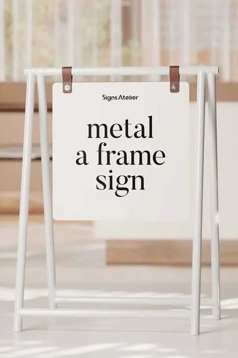 A printed and decorated image of the Sidewalk Sign product. The product says metal a frame sign. Coffee Shop Signs, Sidewalk Signs, A Frame Signs, Light Box Sign, Sidewalk Sign, Storefront Signs, Shop Signage, Backlit Signs, Custom Business Signs